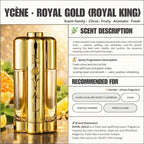 ROYAL GOLD - Ycene ROYAL Collection Luxurious Male EDP Luxury Quality Perfume with 5-8 Hours Long Lasting Fragrance with dupe perfume Scents