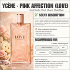 PINK LOVE - YCÈNE LOVE Collection Luxurious 100ML Female EDP Luxury Quality Perfume with 5-8 Hours Long Lasting Fragrance with dupe perfume Scents