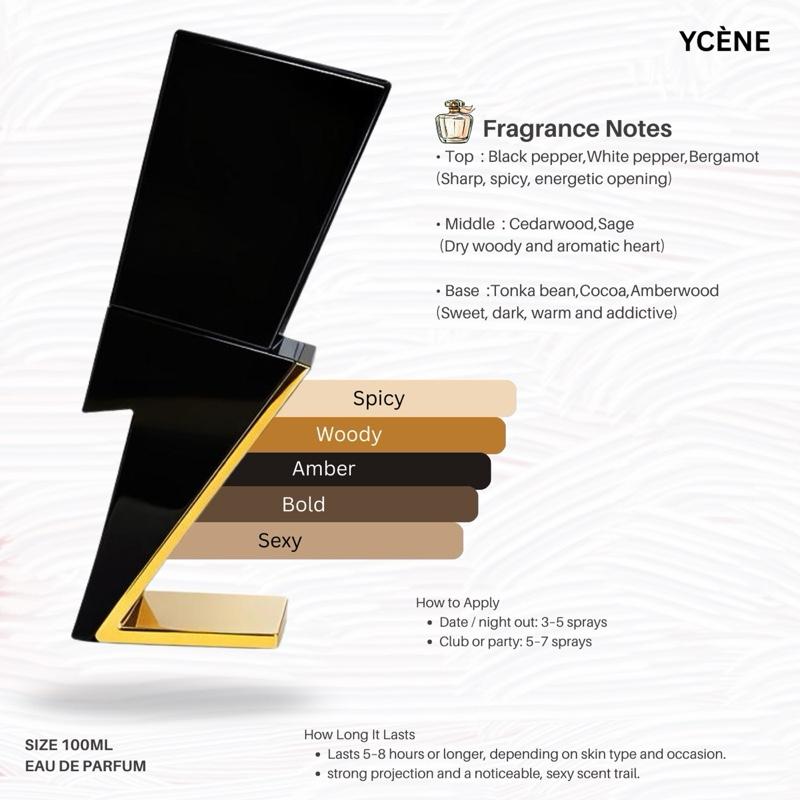 GOLDEN BLACK NICE BOY - Ycène NICEBOY Collection Luxurious Male EDP Lelaki Perfume with 5-8 Hours Long Lasting Fragrance with dupe perfume Scents SELLION