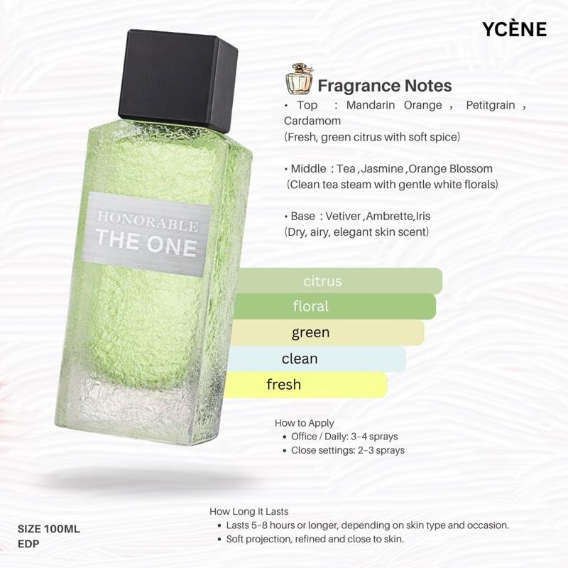 THE ONE LE GREEN - YCÈNE THE ONE Collection Luxurious Unisex EDP Lelaki Perempuan Perfume with 5-8 Hours Long Lasting Fragrance with dupe perfume Scents Sellion
