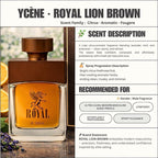 (TODAY SPECIAL) ROYAL LION BROWN - Ycène ROYAL LION Collection Luxurious Male EDP Lelaki Perfume with 5-8 Hours Long Lasting Fragrance with dupe perfume Scents