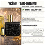 (TODAY SPECIAL) GOLD TAB-HOMME - Ycène TAB Collection Luxurious Male EDP Lelaki Perfume with 5-8 Hours Long Lasting Fragrance with dupe perfume Scents