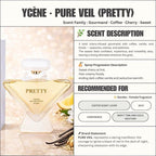 PURE VEIL - YCÈNE PRETTY Collection Luxurious 100ML Female EDP Intense Perempuan Perfume with 5-8Hours Long Lasting Fragrance with dupe perfume Scents