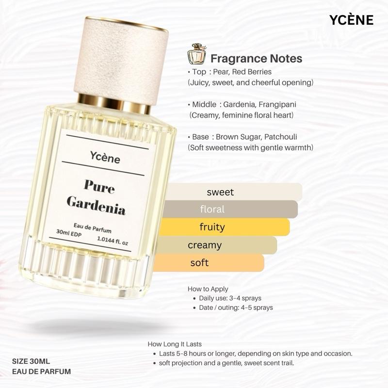 PURE GARDENIA - Ycène 30ML Luxurious EDP Perfume with 5-8-Hours Long Lasting Fragrance with dupe perfume Scents