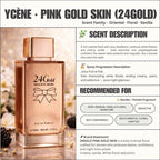 PINK GOLD SKIN - Ycene 24Gold Collection Luxurious Female EDP Perempuan Perfume with 5-8 Hours Long Lasting Fragrance with dupe perfume Scents