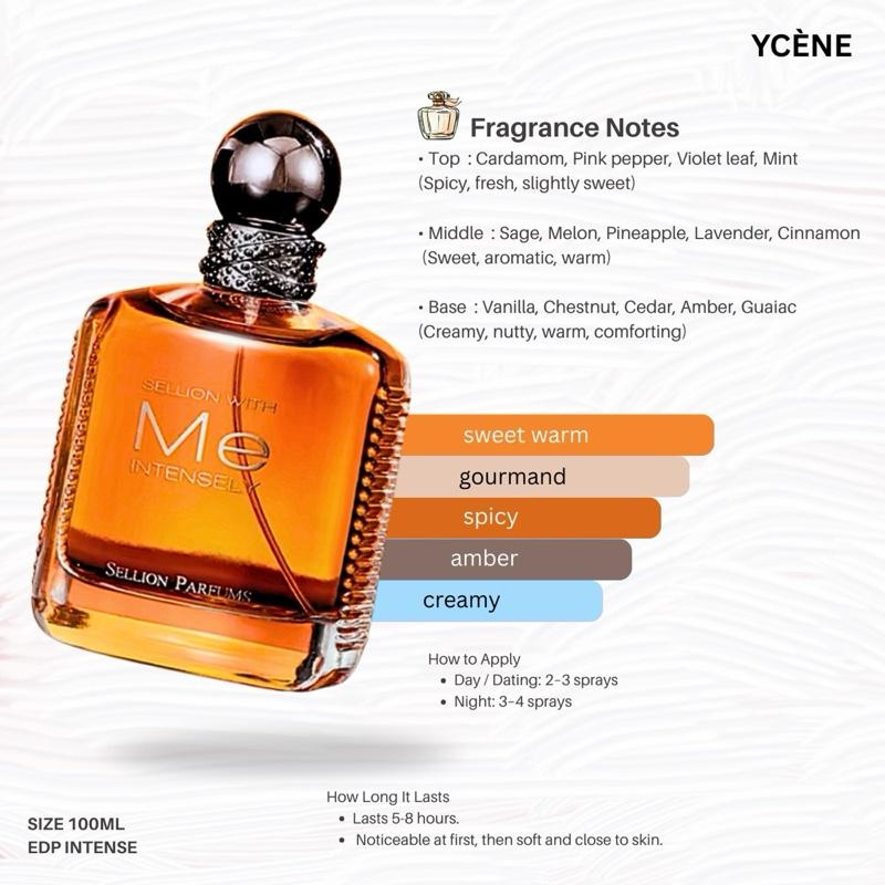 WARM BROWN - Ycene WITHME Collection Luxurious Male EDP Luxury Quality Perfume with 5-8 Hours Long Lasting Fragrance with dupe perfume Scents