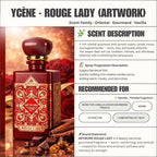 ARTWORK ROUGE LADY - YCÈNE ARTWORK Collection Luxurious 100ML Female EDP Perempuan Perfume with 5-8 Hours Long Lasting Fragrance with dupe perfume Scents SELLION