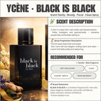 BLACK IS BLACK - Ycene Luxurious Male EDP Luxury Quality Perfume with 5-8 Hours Long Lasting Fragrance with dupe perfume Scents
