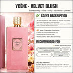 LUXURY VELVET BLUSH - Ycène VELVET Collection Luxurious Female EDP Perempuan Perfume with 5-8 Hours Long Lasting Fragrance with dupe perfume Scents SELLION