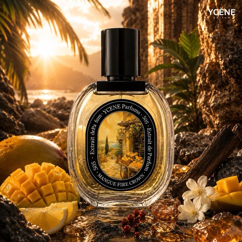 (TODAY SPECIAL) MANGUE FIRE CROWN [code 505] - Ycène Collection Luxurious Male Extrait EDP Perfume with 5-8-Hours Long Lasting Fragrance with dupe perfume Scents