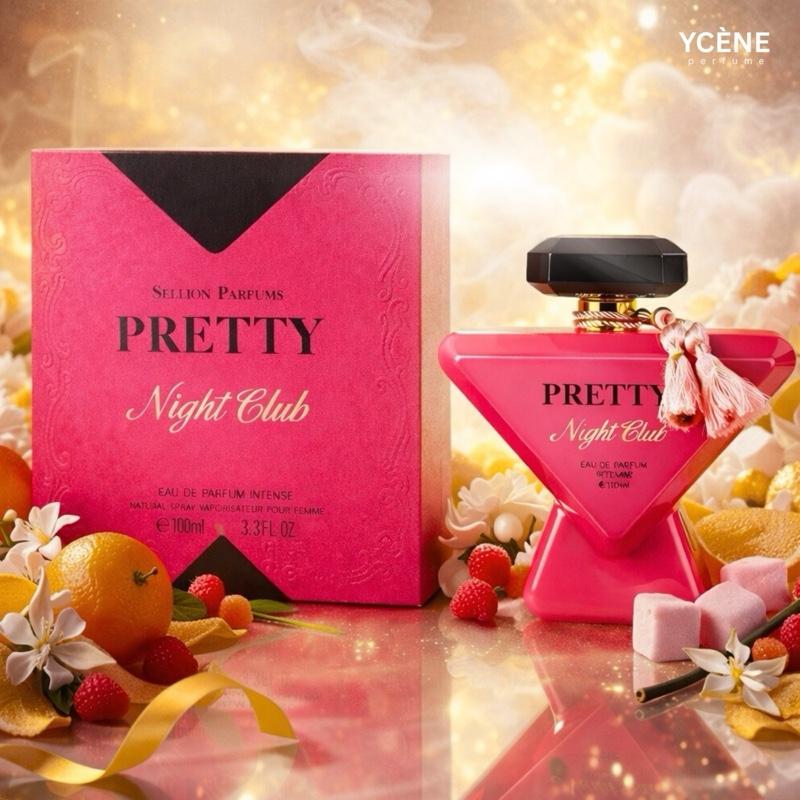 PINK CHARM - YCÈNE PRETTY Collection Luxurious 100ML Female EDP Intense Perempuan Perfume with 5-8Hours Long Lasting Fragrance with dupe perfume Scents