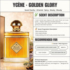 (TODAY SPECIAL) GOLDEN GLORY - Ycène Blonde Glories Collection Luxurious Male EDP Lelaki Perfume with 5-8 Hours Long Lasting Fragrance with dupe perfume Scents SELLION