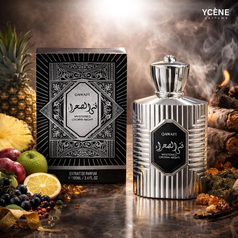 (TODAY SPECIAL) CROWN-NIGHT - Ycène MYSTERIES Collection Luxurious Male EDP Lelaki Perfume with 5-8 Hours Long Lasting Fragrance with dupe perfume Scents QAWAFI
