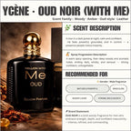 OUD NOIR - Ycene WITHME Collection Luxurious Male EDP Luxury Quality Perfume with 5-8 Hours Long Lasting Fragrance with dupe perfume Scents