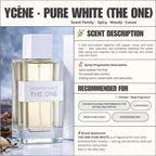 THE ONE PURE WHITE - Ycène THE ONE Collection Luxurious Male EDP Lelaki Perfume with 5-8 Hours Long Lasting Fragrance with dupe perfume Scents Sellion