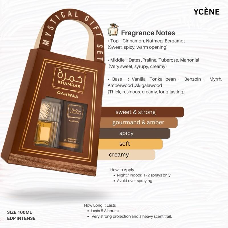(TODAY SPECIAL) MYSTICAL GIFT SET - Ycène Collection Luxurious Male EDP Luxury Quality Perfume with 5-8 Hours Long Lasting Fragrance with dupe perfume Scents