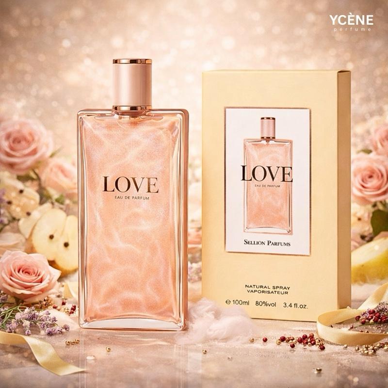 PINK LOVE - YCÈNE LOVE Collection Luxurious 100ML Female EDP Luxury Quality Perfume with 5-8 Hours Long Lasting Fragrance with dupe perfume Scents