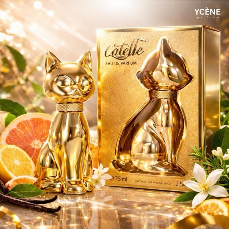 GOLDEN CATELLE - Ycène CAT Collection Luxurious Unisex EDP Perfume with 5-8 Hours Long Lasting Fragrance with dupe perfume Scents SELLION