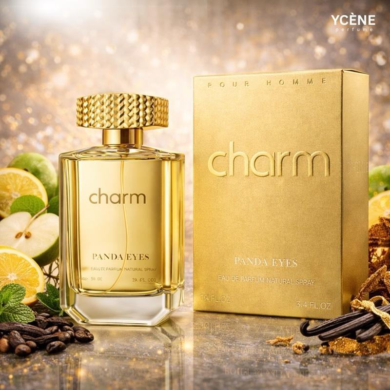 (TODAY SPECIAL) GOLDEN CHARM - Ycène CHARM Collection Luxurious Male EDP Perfume with 5-8 Hours Long Lasting Fragrance with dupe perfume Scents