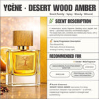 (NEW) GOLD AMBER - Ycène DESSERT WOOD Collection Luxurious Male EDP Lelaki Perfume with 5-8 Hours Long Lasting Fragrance with dupe perfume Scents SELLION