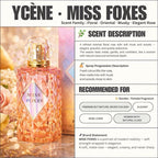 MISS FOXES - YCÈNE PANDAEYES Collection Luxurious Female EDP Perempuan Perfume with 5-8Hours Long Lasting Fragrance with dupe perfume Scents