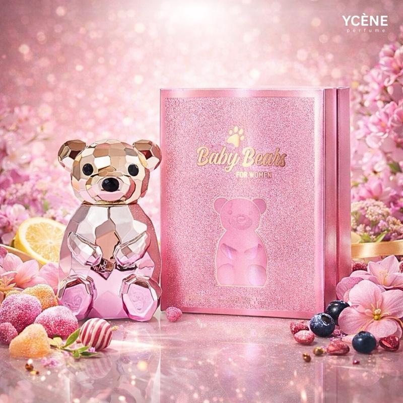 PINK BABY BEAR - Ycène BABYBEAR Collection Luxurious 75ML Female EDP Luxury Quality Perfume with 5-8 Hours Long Lasting Fragrance with dupe perfume Scents SELLION