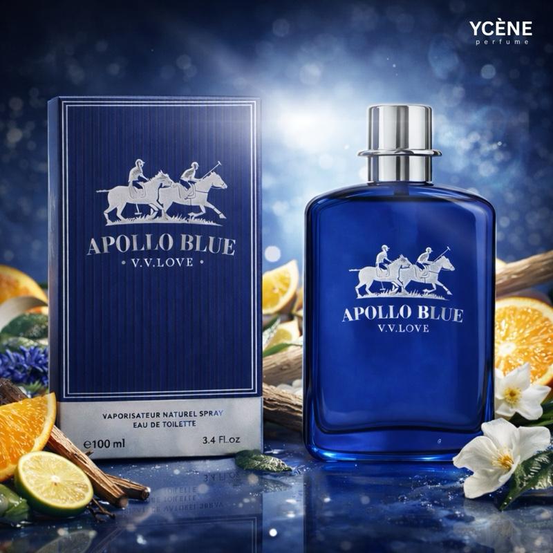 (TODAY SPECIAL) APOLLO BLUE- Ycène APOLLO Collection Luxurious Male EDT Lelaki Perfume with 5-8 Hours Long Lasting Fragrance with dupe perfume Scents QAWAFI