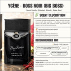 (TODAY SPECIAL) BIGBOSS BOSS NOIR- Ycène BIGBOSS Collection Luxurious Male EDP Lelaki Perfume with 5-8 Hours Long Lasting Fragrance with dupe perfume Scents SELLION