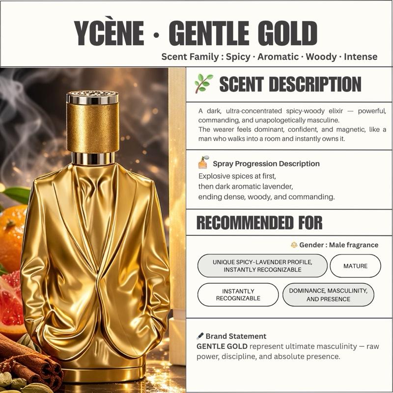 (TODAY SPECIAL) JOYPEER GENTLE GOLD - Ycène JOY PEER Collection Luxurious Male EDP Lelaki Perfume with 5-8 Hours Long Lasting Fragrance with dupe perfume Scents SELLION