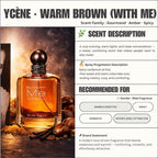 WARM BROWN - Ycene WITHME Collection Luxurious Male EDP Luxury Quality Perfume with 5-8 Hours Long Lasting Fragrance with dupe perfume Scents