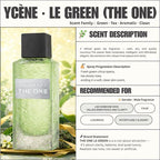 THE ONE LE GREEN - YCÈNE THE ONE Collection Luxurious Unisex EDP Lelaki Perempuan Perfume with 5-8 Hours Long Lasting Fragrance with dupe perfume Scents Sellion
