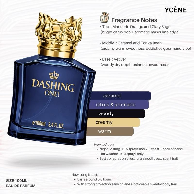 (TODAY SPECIAL) DASHING ONE - Ycène VVLOVE Collection Luxurious Male EDP Lelaki Perfume with 5-8 Hours Long Lasting Fragrance with dupe perfume Scents