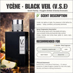 BLACK VEIL - Ycene VSE Collection Luxurious Male EDP Luxury Quality Perfume with 5-8 Hours Long Lasting Fragrance with dupe perfume Scents SELLION