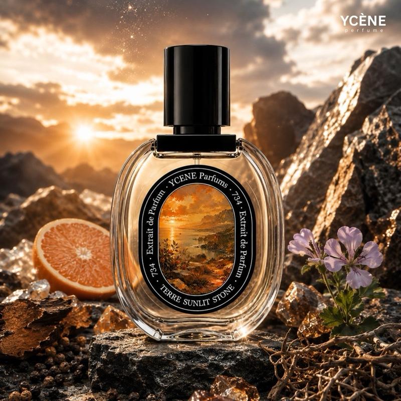 (TODAY SPECIAL) TERRE SUNLIT STONE [code 734] - Ycène Collection Luxurious Male Extrait EDP Perfume with 5-8-Hours Long Lasting Fragrance with dupe perfume Scents