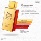 RED GOLD GLOW - Ycene 24Gold Collection Luxurious Female EDP Perempuan Perfume with 5-8 Hours Long Lasting Fragrance with dupe perfume Scents