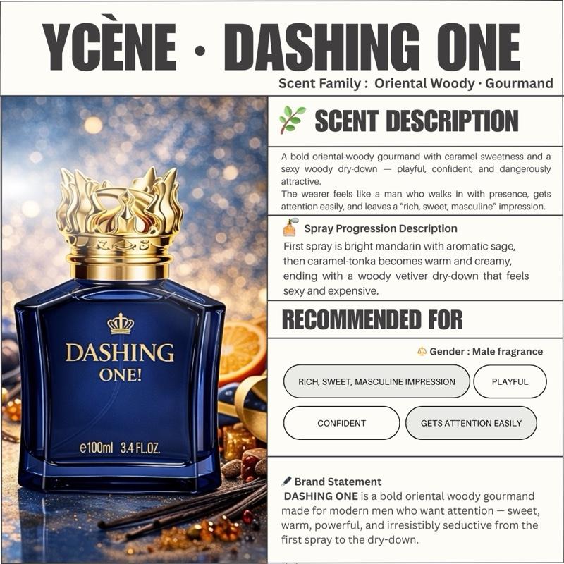 (TODAY SPECIAL) DASHING ONE - Ycène VVLOVE Collection Luxurious Male EDP Lelaki Perfume with 5-8 Hours Long Lasting Fragrance with dupe perfume Scents