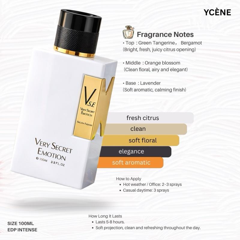 PURE GOLDEN SILK - YCÈNE VSE Collection 100Ml Luxurious Female EDP Luxury Quality Perempuan Perfume with 5-8 Hours Long Lasting Fragrance with dupe perfume Scents SELLION