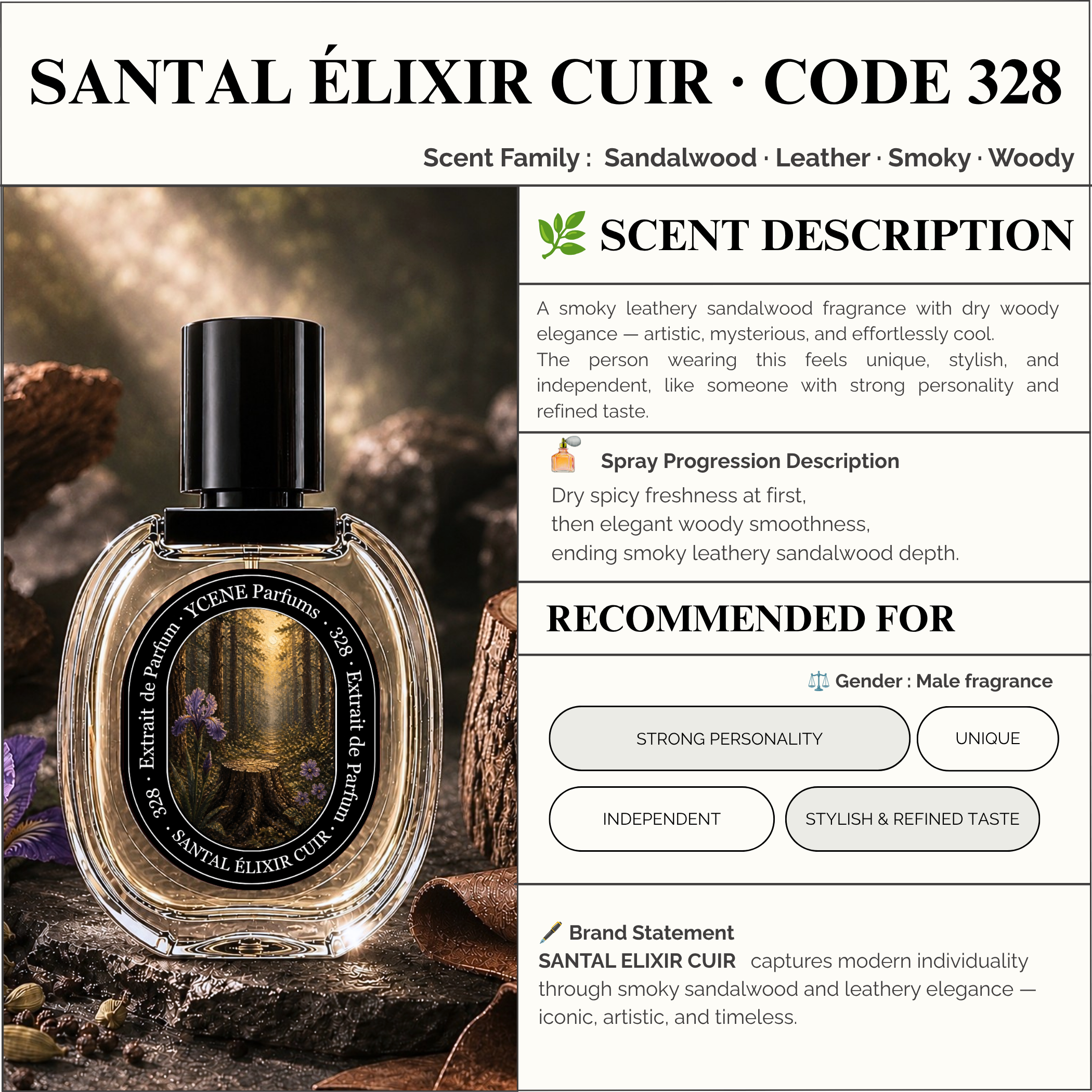 SANTAL ELIXIR CUIR 328