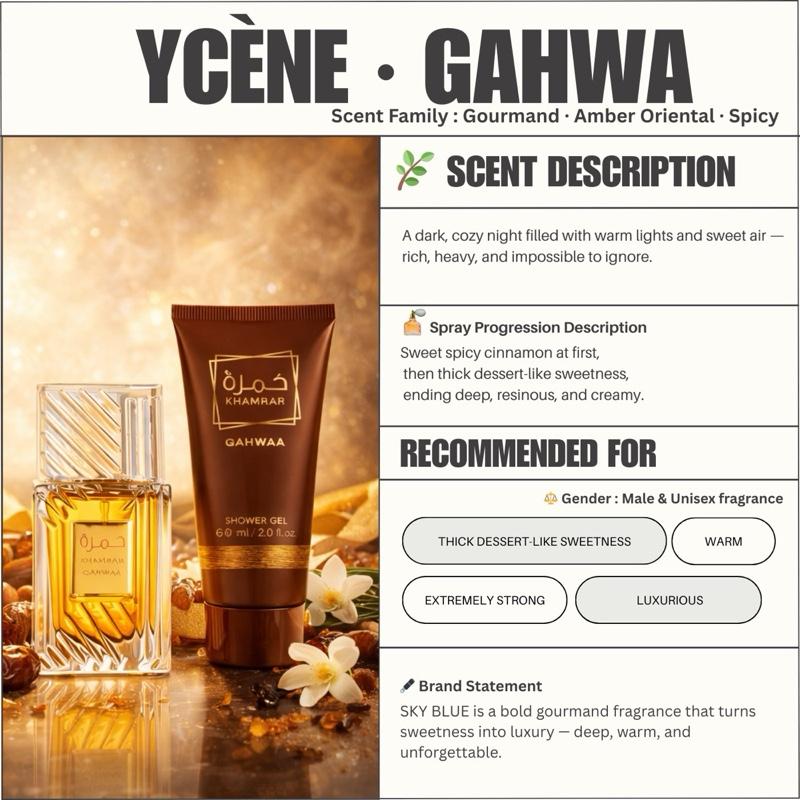(TODAY SPECIAL) MYSTICAL GIFT SET - Ycène Collection Luxurious Male EDP Luxury Quality Perfume with 5-8 Hours Long Lasting Fragrance with dupe perfume Scents