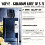 SHADOW FADE - Ycene VSE Collection Luxurious Male EDP Luxury Quality Lelaki Perfume with 5-8 Hours Long Lasting Fragrance with dupe perfume Scents SELLION