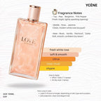 PINK LOVE - YCÈNE LOVE Collection Luxurious 100ML Female EDP Luxury Quality Perfume with 5-8 Hours Long Lasting Fragrance with dupe perfume Scents
