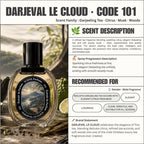 (TODAY SPECIAL) DARJEVAL LE CLOUD [code 101] - Ycène Collection Luxurious Male Extrait EDP Perfume with 5-8-Hours Long Lasting Fragrance with dupe perfume Scents
