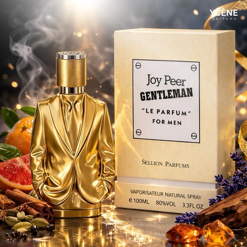 (TODAY SPECIAL) JOYPEER GENTLE GOLD - Ycène JOY PEER Collection Luxurious Male EDP Lelaki Perfume with 5-8 Hours Long Lasting Fragrance with dupe perfume Scents SELLION