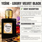 (TODAY SPECIAL) LUXURY VELVET BLACK - Ycène VELVET Collection Luxurious Male EDP Lelaki Perfume with 5-8 Hours Long Lasting Fragrance with dupe perfume Scents SELLION