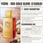 RED GOLD GLOW - Ycene 24Gold Collection Luxurious Female EDP Perempuan Perfume with 5-8 Hours Long Lasting Fragrance with dupe perfume Scents