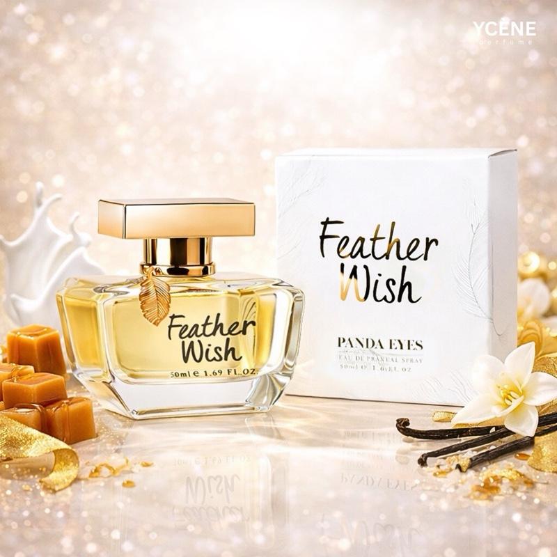 GOLDEN FEATHER - Ycène FEATHER WISH Collection Luxurious Female EDP Perempuan Perfume with 5-8 Hours Long Lasting Fragrance with dupe perfume Scents SELLION
