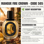 (TODAY SPECIAL) MANGUE FIRE CROWN [code 505] - Ycène Collection Luxurious Male Extrait EDP Perfume with 5-8-Hours Long Lasting Fragrance with dupe perfume Scents