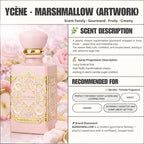 (NEW) MASHMALLOW - Ycène ARTWORK Collection Luxurious Female EDP Perempuan Perfume with 5-8 Hours Long Lasting Fragrance with dupe perfume Scents SELLION