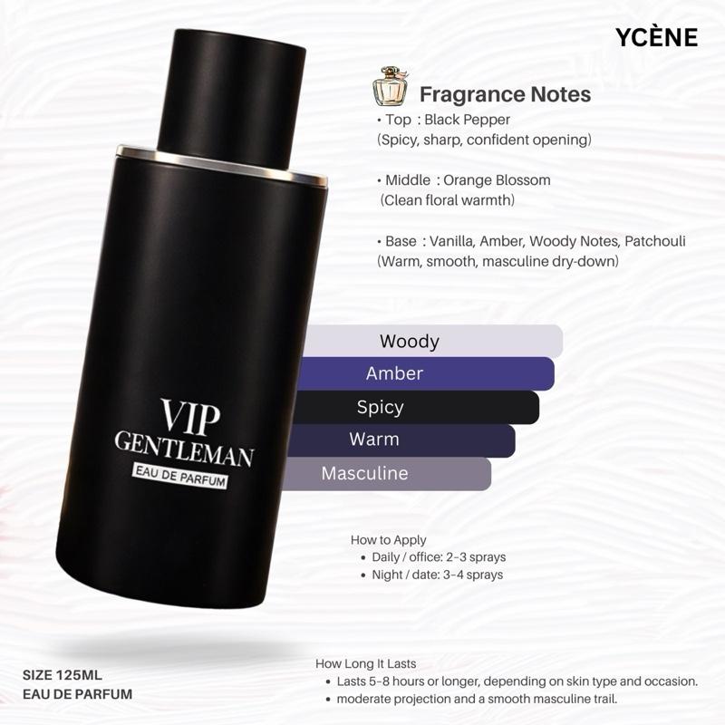 (TODAY SPECIAL) VIP GENTLEMAN AZURE - Ycène VIP GENTLEMAN Collection Luxurious Male EDP Lelaki Perfume with 5-8 Hours Long Lasting Fragrance with dupe perfume Scents