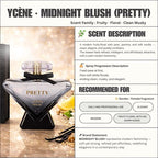 MIDNIGHT BLUSH - YCÈNE PRETTY Collection Luxurious 100ML Female EDP Intense Perempuan Perfume with 5-8Hours Long Lasting Fragrance with dupe perfume Scents